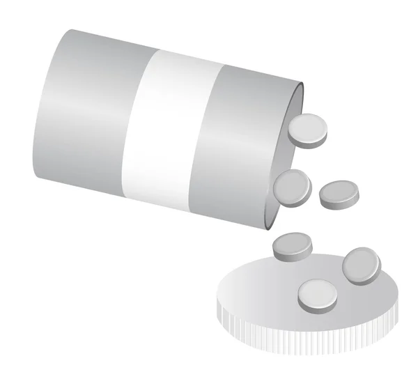 Бутылочные таблетки — стоковый вектор