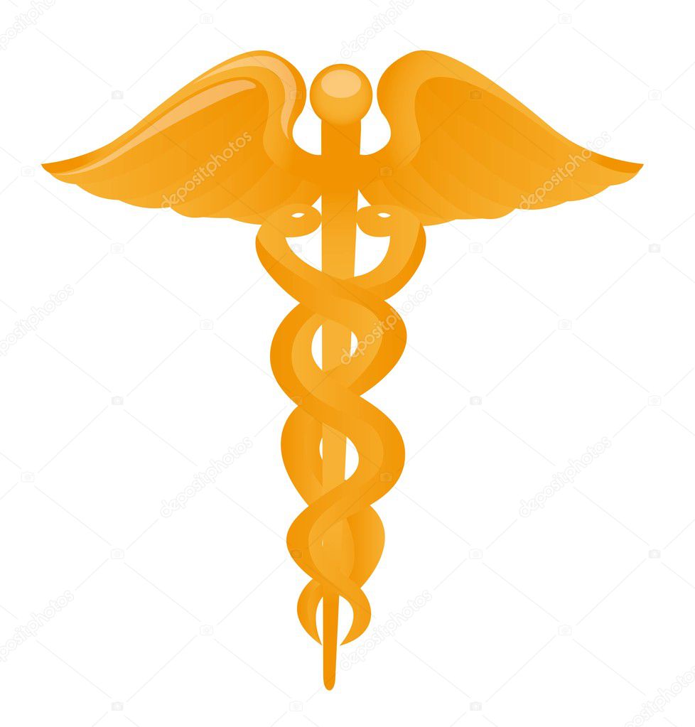 Gold medical sign — Stock Vector © yupiramos #8195418