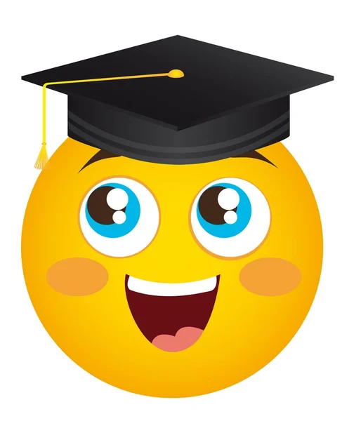 ᐈ Emoji graduado imágenes de stock, vector emoticon 