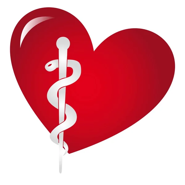 Orvosi szív — Stock Vector