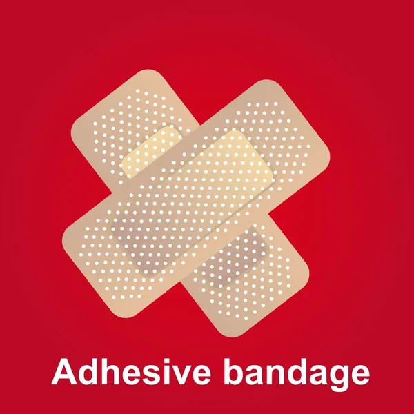 Adhesive bandge — Stock Vector