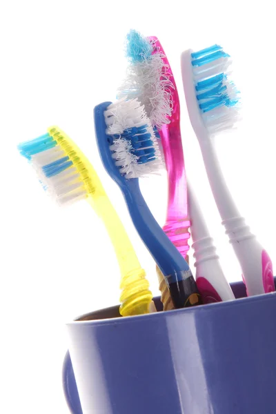 Escova de dentes velha — Fotografia de Stock