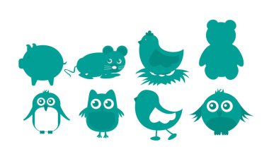 Animals icons clipart