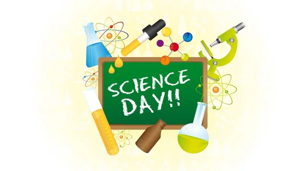 Science Day — Stock Vector