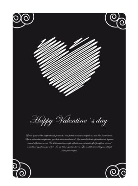 Valentines day card clipart