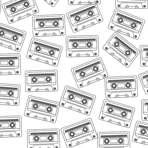 Audio cassette — Stock Vector
