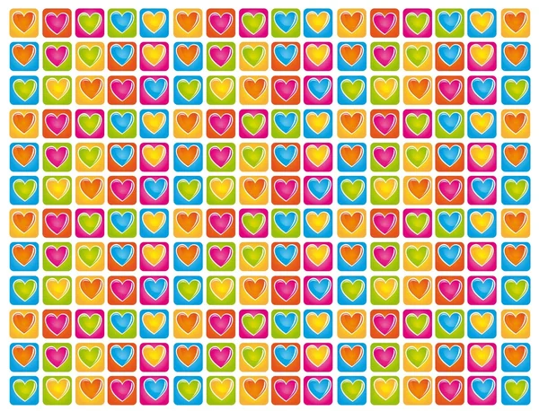 Colors heart — Stock Vector