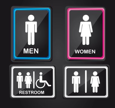 men and women sign clipart