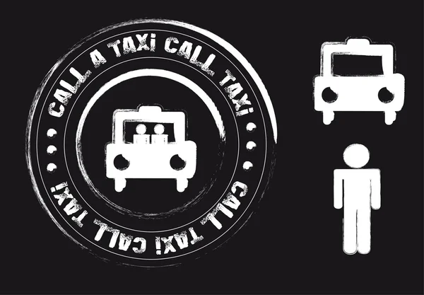 Taxi stamp — Stock Vector