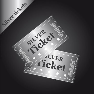 silver tickets clipart