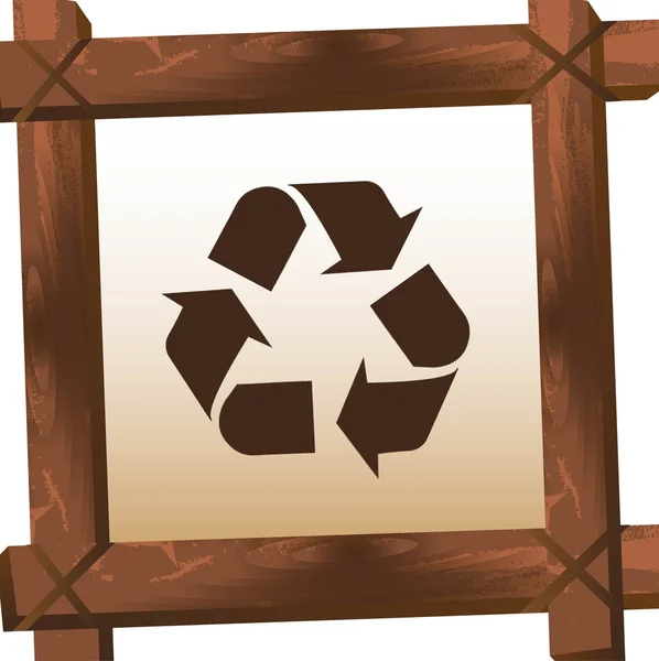 Recycleerteken — Stockvector