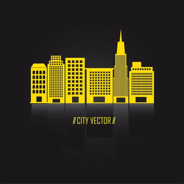 Město vektor — Stockový vektor
