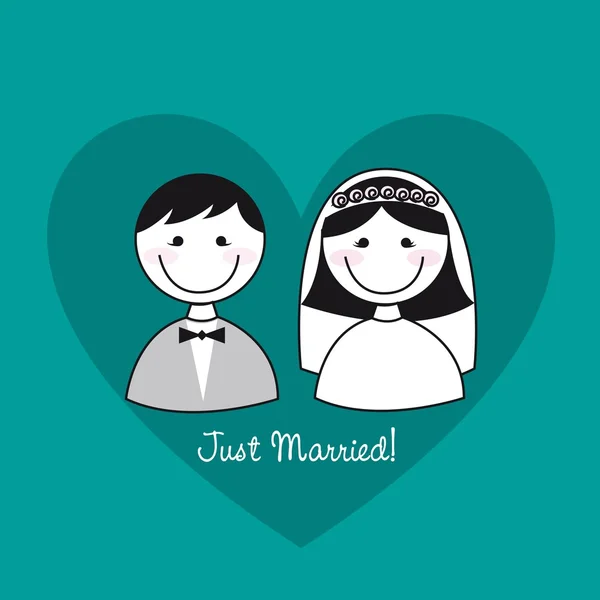 Just married — Stock Vector