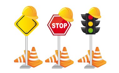 construction signs clipart