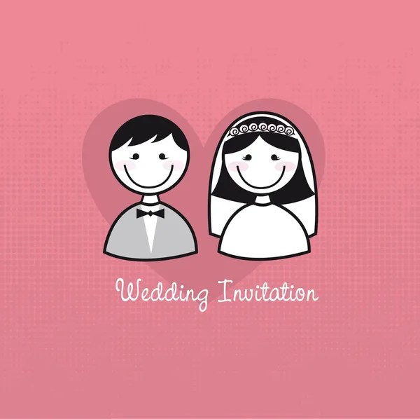Invito di nozze — Vettoriale Stock