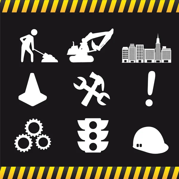 stock vector construction icons