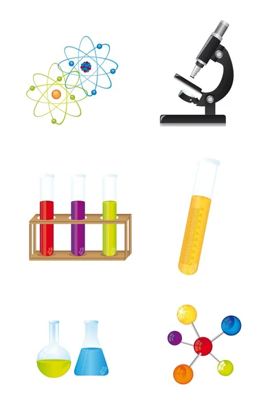 Chemical icons — Stock Vector