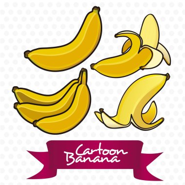 Bananas cartoon clipart