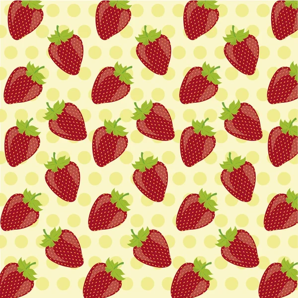stock vector pattern of strawberries