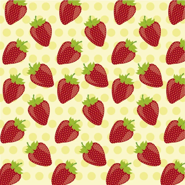 Stock vector pattern of strawberries