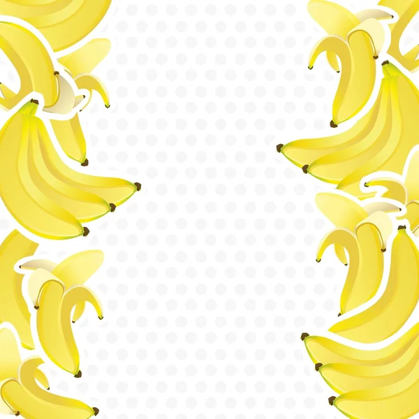 Background with bunches of bananas — Stock Vector