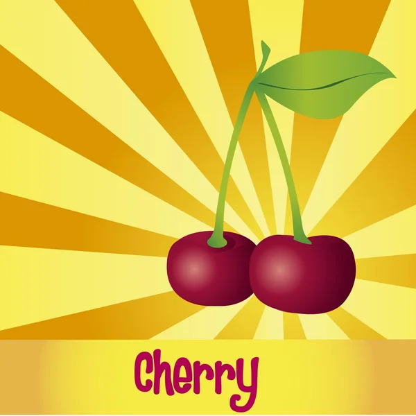 3D Cherries — Stock Vector