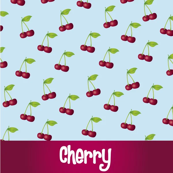 Cherry mönster — Stock vektor