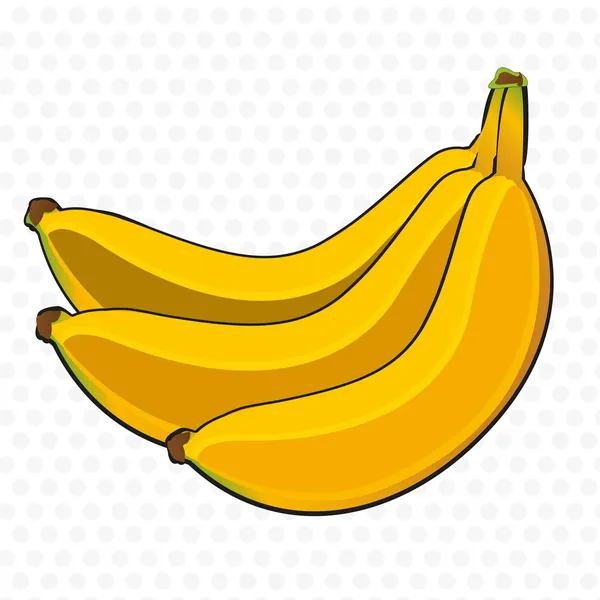 Bunch of bananas cartoon — Stock Vector