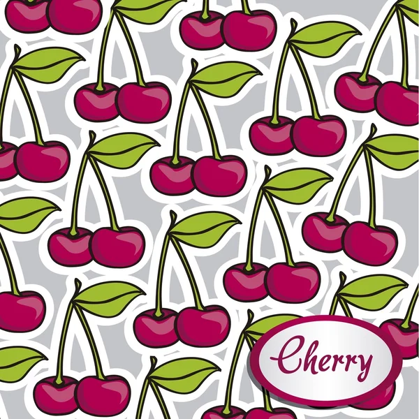 Cartoon cherries — Stock Vector