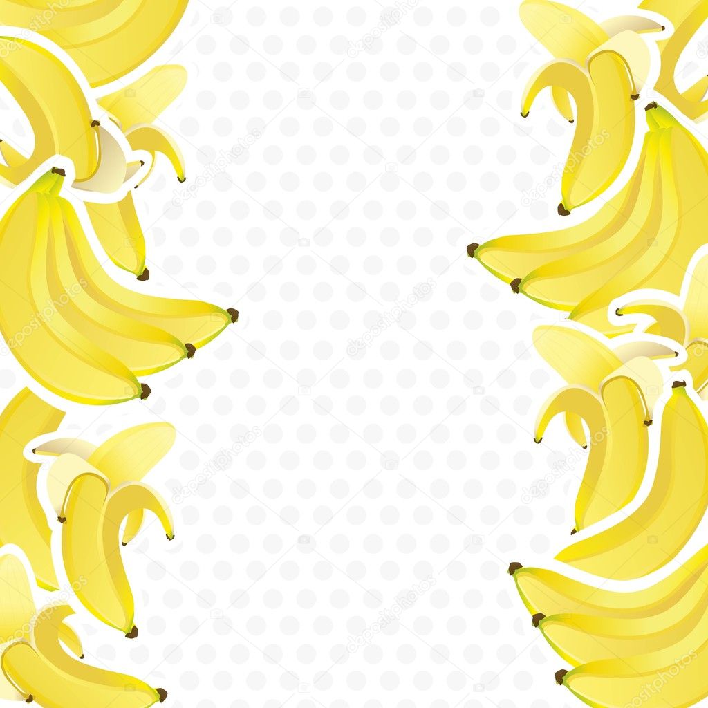 Background with bunches of bananas Stock Vector Image by ©yupiramos ...