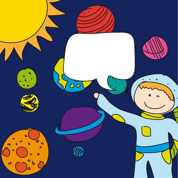 Enfant astronaute — Image vectorielle