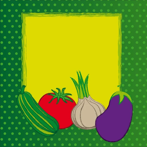 stock vector grunge vegetables