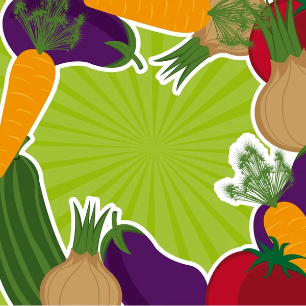 Vegetables background — Stock Vector
