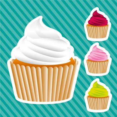 Basic cupcakes clipart