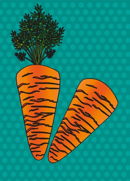 Мультфильм морковь — стоковый вектор