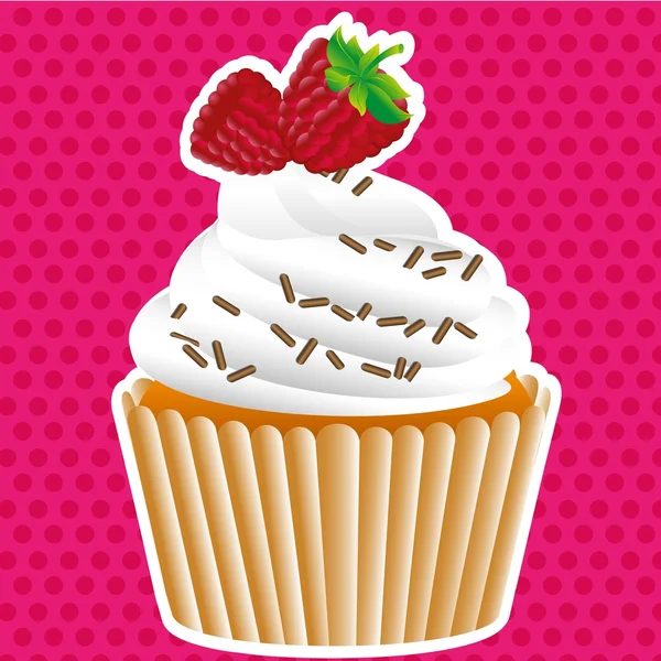 Étiquettes Cupcake — Image vectorielle