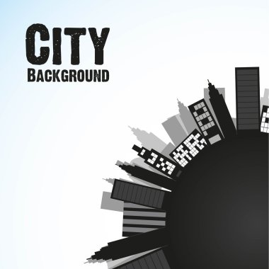 city black background clipart