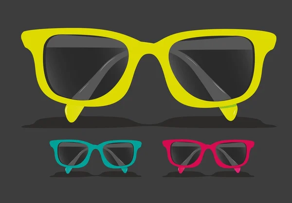 Colored glasses — Stock Vector