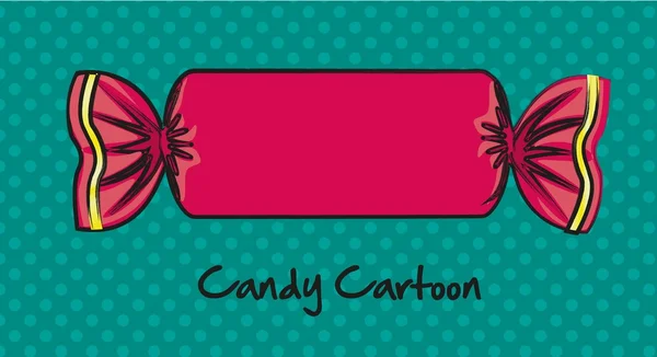 Caramelo rectangular de dibujos animados — Vector de stock