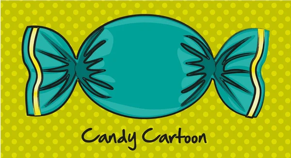 Candy rajzfilm ovális — Stock Vector