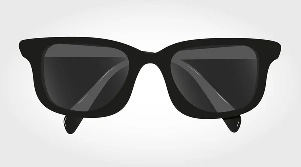 Glasögon med svarta linser — ストックベクタ