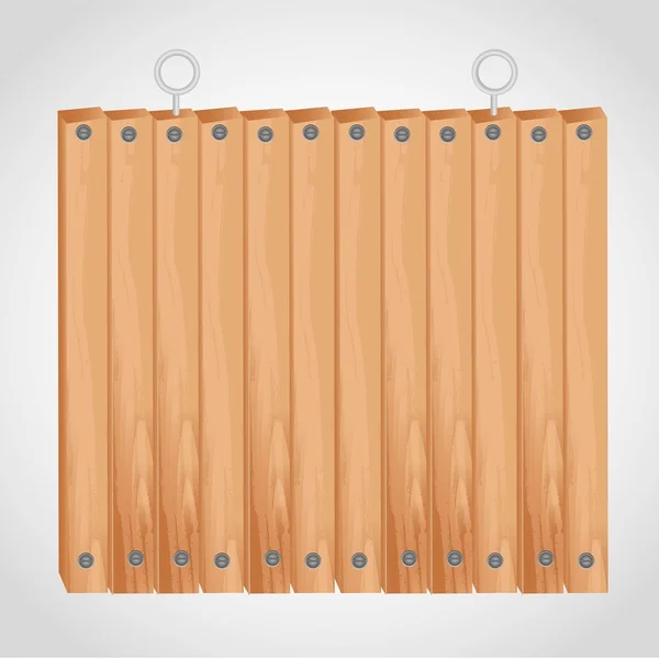 木製の四角い板 — ストックベクタ