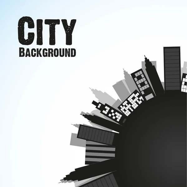 Cidade fundo preto — Vetor de Stock