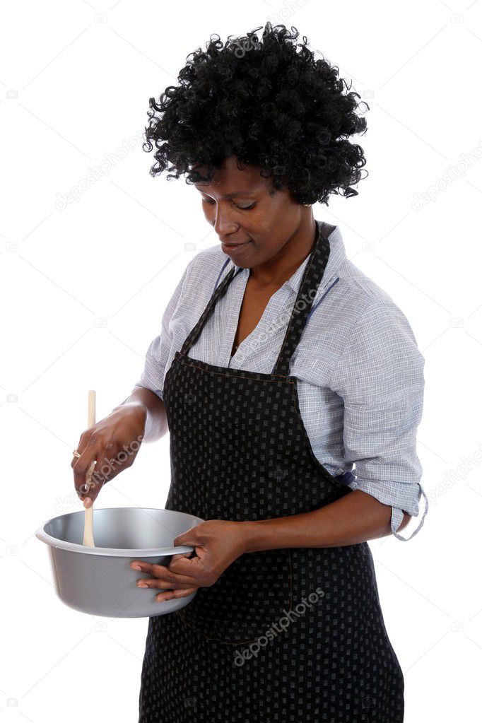 African Housewife Cooking