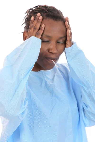 Mujer africana enferma — Foto de Stock