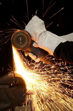 Metal Grinding Sparks clipart