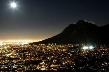 Cape town şehir ışıkları