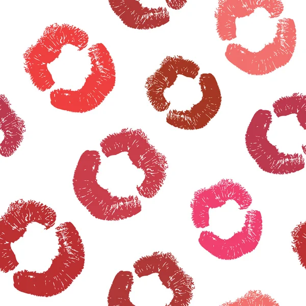 Baiser de rouge à lèvres transparent — Image vectorielle