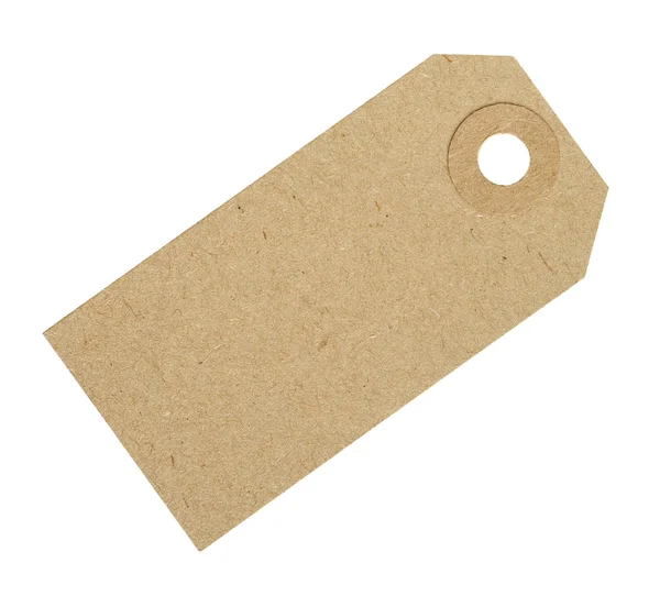 Blank Cardboard Tag Label — Stock Photo, Image