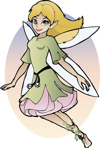 Cartoon fairy girl — Stock Vector
